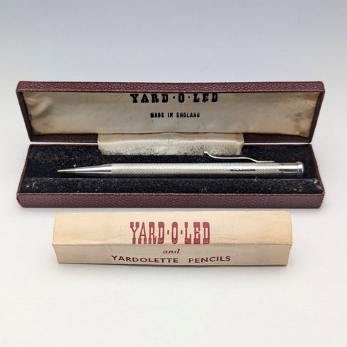 1954年 英国 ヤード・オ・レッド 純銀製 推進式ペンシル 替芯・ケース入り